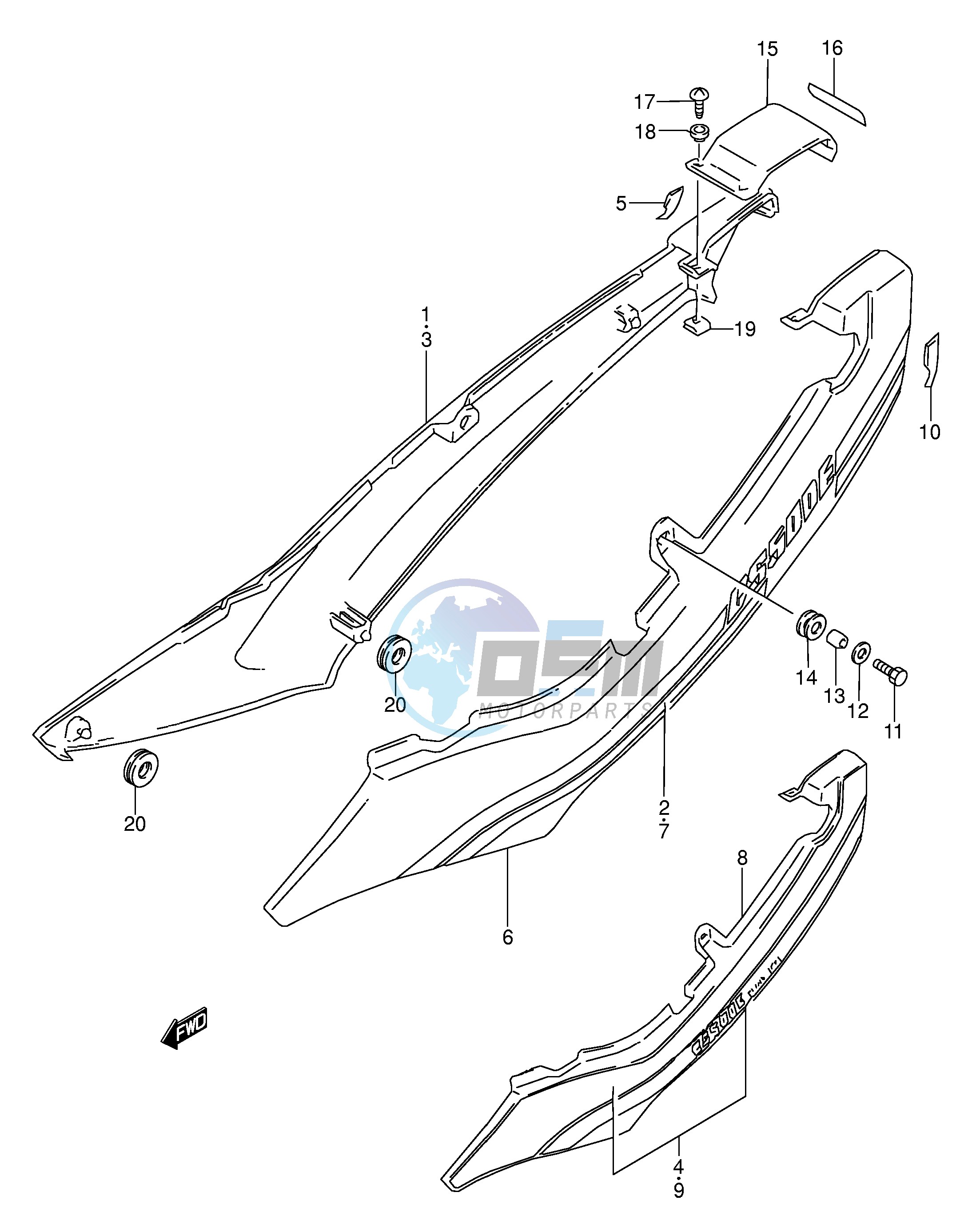 FRAME COVER (MODEL K L)