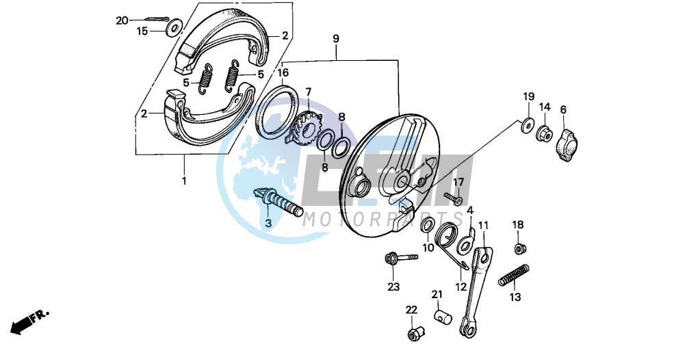 FRONT BRAKE PANEL