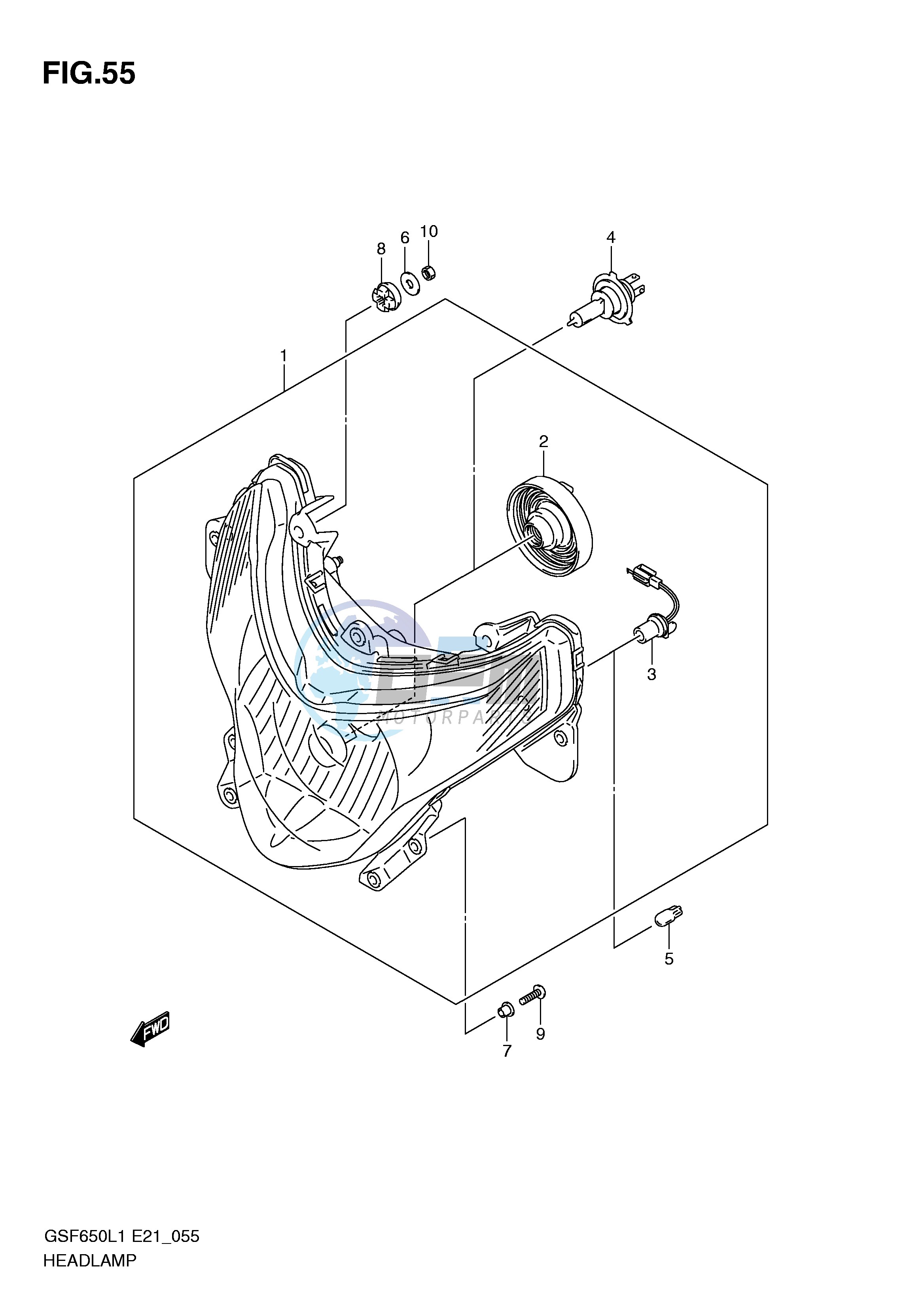 HEADLAMP (GSF650SUL1 E21)