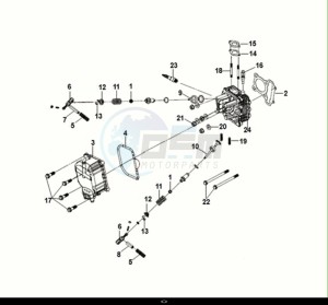 FIDDLE IV 125 (XG12W1-EU) (M0-M3) drawing CYLINDER HEAD