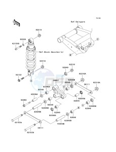 ZR 750 L [Z750 EU] (L7F-L8F) L8F drawing SUSPENSION