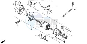 NX500 DOMINATOR drawing STARTING MOTOR