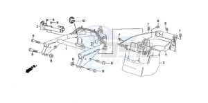 SZX50X X8R-X drawing REAR FENDER