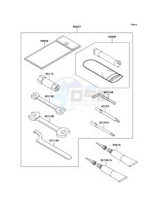 KVF750 4x4 KVF750LCS EU GB drawing Owner's Tools