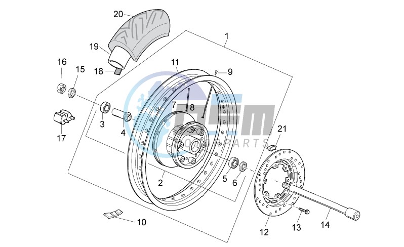 Rear wheel I