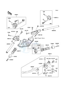 Z1000SX ZX1000GBF FR GB XX (EU ME A(FRICA) drawing Handlebar