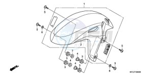 CB600FA39 Europe Direct - (ED / ABS ST 25K) drawing FRONT FENDER