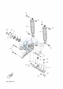 CZD300-A XMAX 300 (BBA1) drawing FENDER