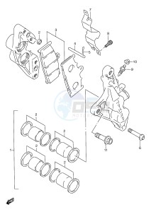 GSX-R600 (E2) drawing FRONT CALIPERS