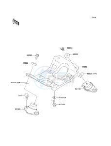 JS 750 B [750 SXI] (B1-B3 B3 CAN ONLY) [750 SXI] drawing ENGINE MOUNT