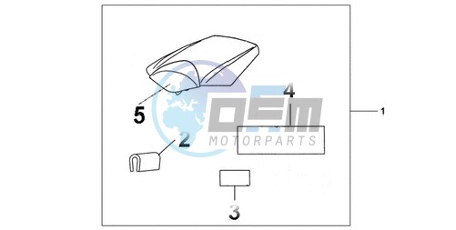 REAR SEAT COWL CANDY TAHITIAN BLUE