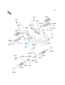 BN 125 A [ELIMINATOR 125] (A6F-A9F) A7F drawing FOOTRESTS