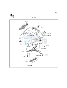 NINJA ZX-10R ABS ZX1000KFFA FR XX (EU ME A(FRICA) drawing Accessory(Single Seat Cover)