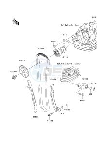 KLX 140 A [KLX140] (A8F-A9FA) A8F drawing CAMSHAFT-- S- -_TENSIONER