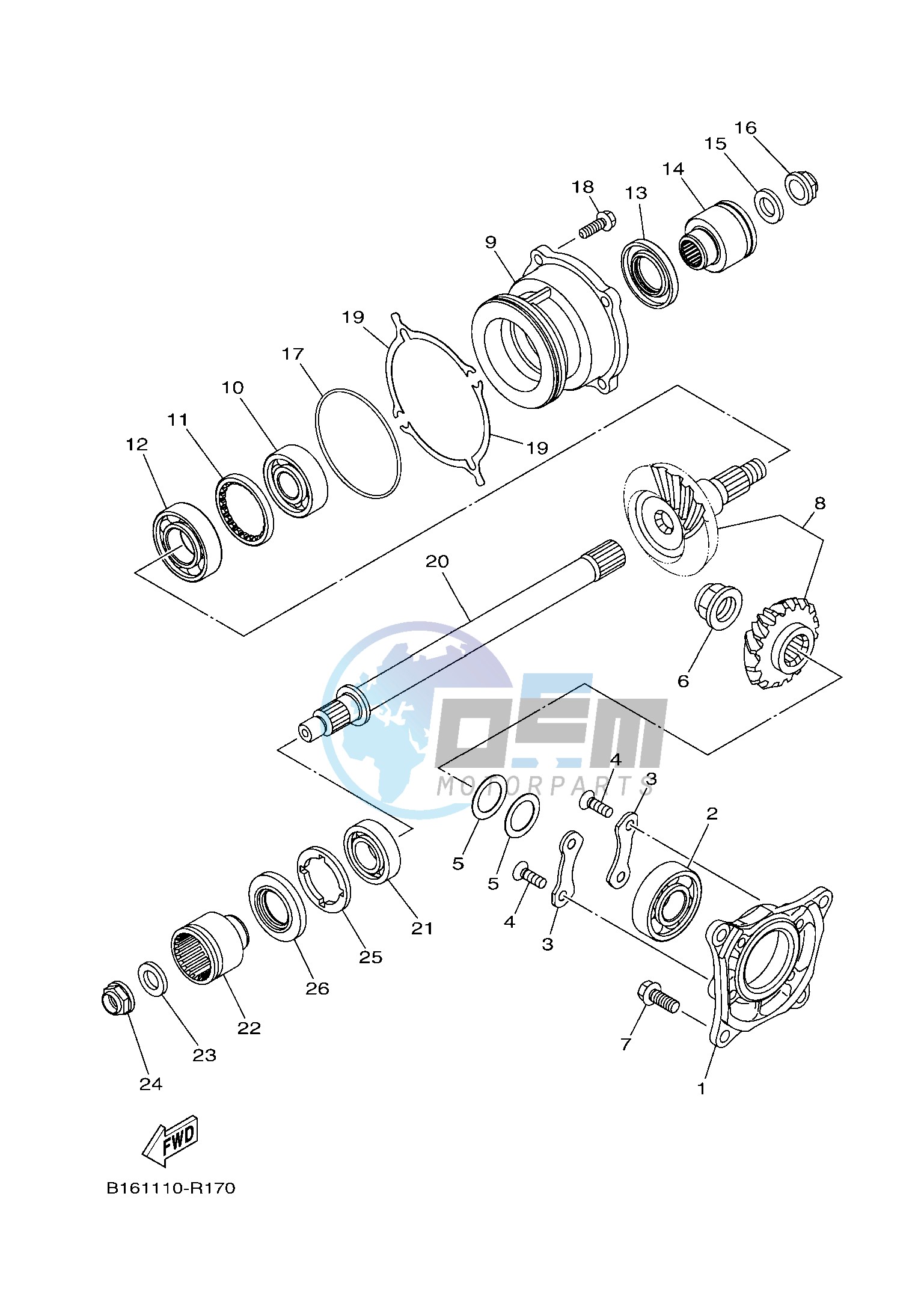 MIDDLE DRIVE GEAR