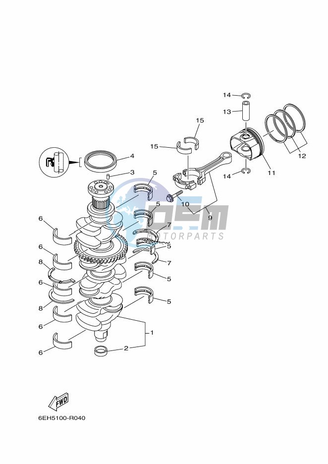 CRANKSHAFT--PISTON