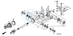 TRX250TEA Europe Direct - (ED / EC) drawing SWINGARM