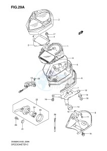 SV650 (E2) drawing SPEEDOMETER (SV650K5 K6 K7 UK5 UK6 UK7)