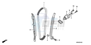 CRF450RA Europe Direct - (ED) drawing CAM CHAIN/TENSIONER