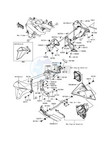 Z800 ZR800ADS FR GB XX (EU ME A(FRICA) drawing Cowling Lowers