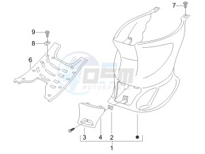 Stalker 50 drawing Central cover - Footrests