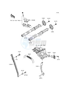 NINJA_ZX-6R_ABS ZX636FEF FR GB XX (EU ME A(FRICA) drawing Camshaft(s)/Tensioner