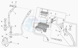 Breva V 1100 IE IE drawing Clutch control complete