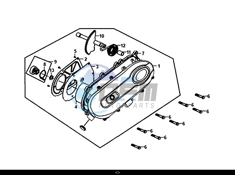 L. CRANK CASE COVER