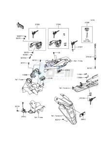 Z800 ZR800AGF FR GB XX (EU ME A(FRICA) drawing Ignition Switch