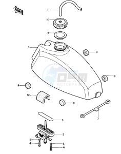 KDX 400 A [KDX400] (A1-A2) [KDX400] drawing FUEL TANK