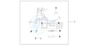 CBF600N drawing MAIN STAND