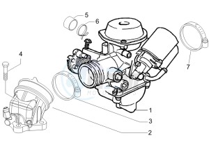 Oregon 250 drawing Carburettor assembly - Union pipe