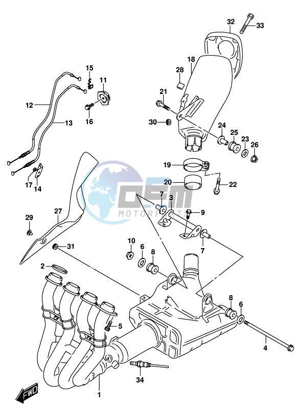 MUFFLER (GSX-S1000AUFL8 E21)