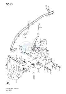 GSX-R750 (E2) drawing MUFFLER