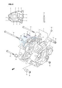 LT-F160 (P2) drawing CRANKCASE