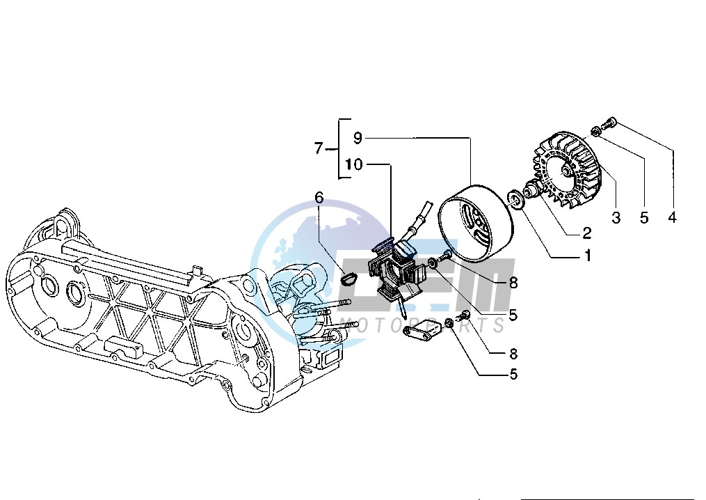 Flywheel magneto