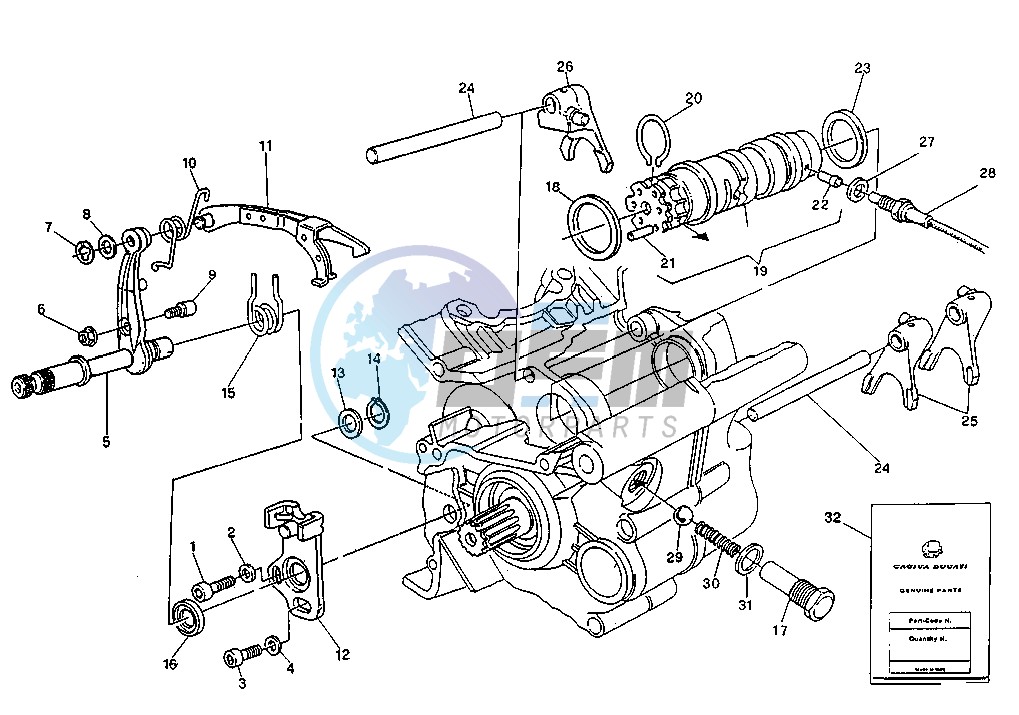 GEAR CHANGE MECHANISM