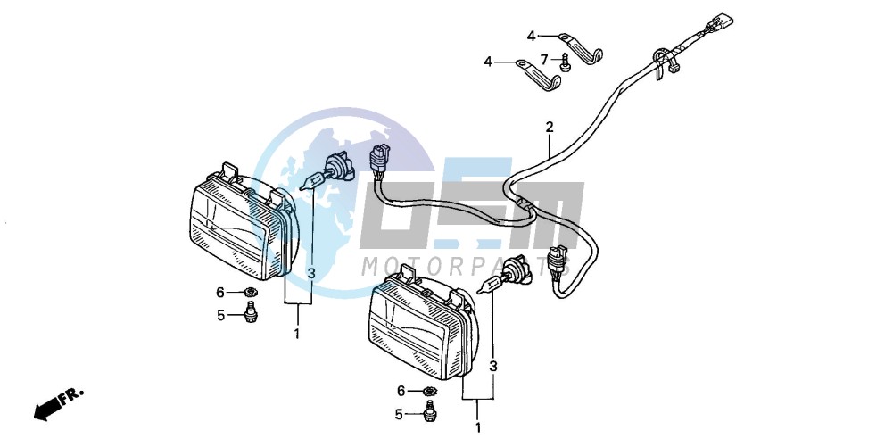 HEADLIGHT (TRX350FM/FE)