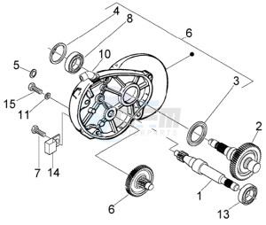 Fly 150 (USA) USA drawing Rear wheel shaft