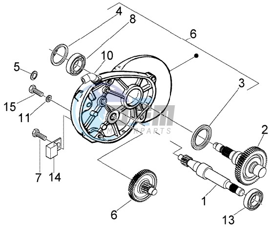 Rear wheel shaft