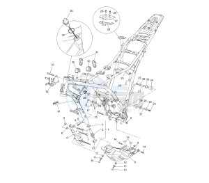 XT Z TENERE 660 drawing FRAME