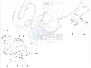 LX 150 4T 3V ie E3 Vietnam drawing Wheel housing - Mudguard