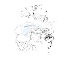 WR F 450 drawing HEADLIGHT ASSY EURO KIT