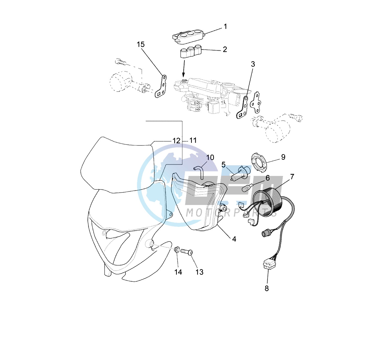 HEADLIGHT ASSY EURO KIT