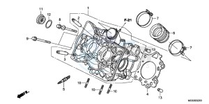 NC700XDD NC700X Dual Cluth ABS 2ED - (2ED) drawing CYLINDER HEAD