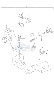 DF 9.9 drawing Remote Control Parts