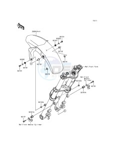 ER-6F EX650EEF XX (EU ME A(FRICA) drawing Front Fender(s)