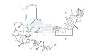 RS 50 drawing Carburettor - Oil pump