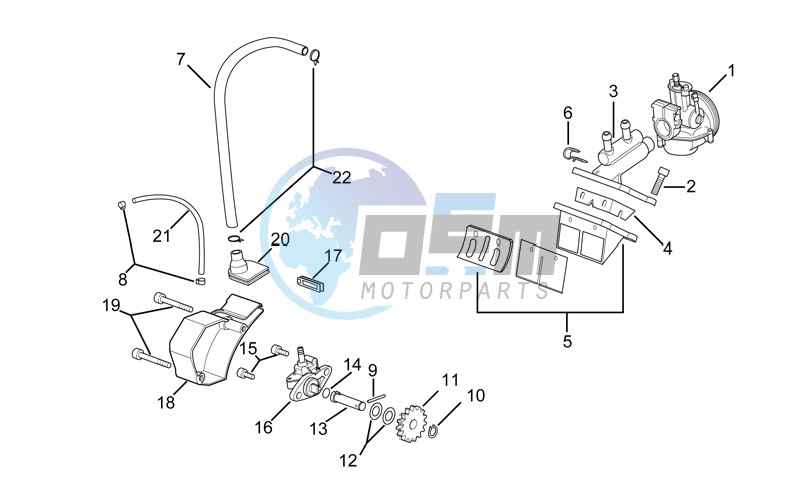 Carburettor - Oil pump