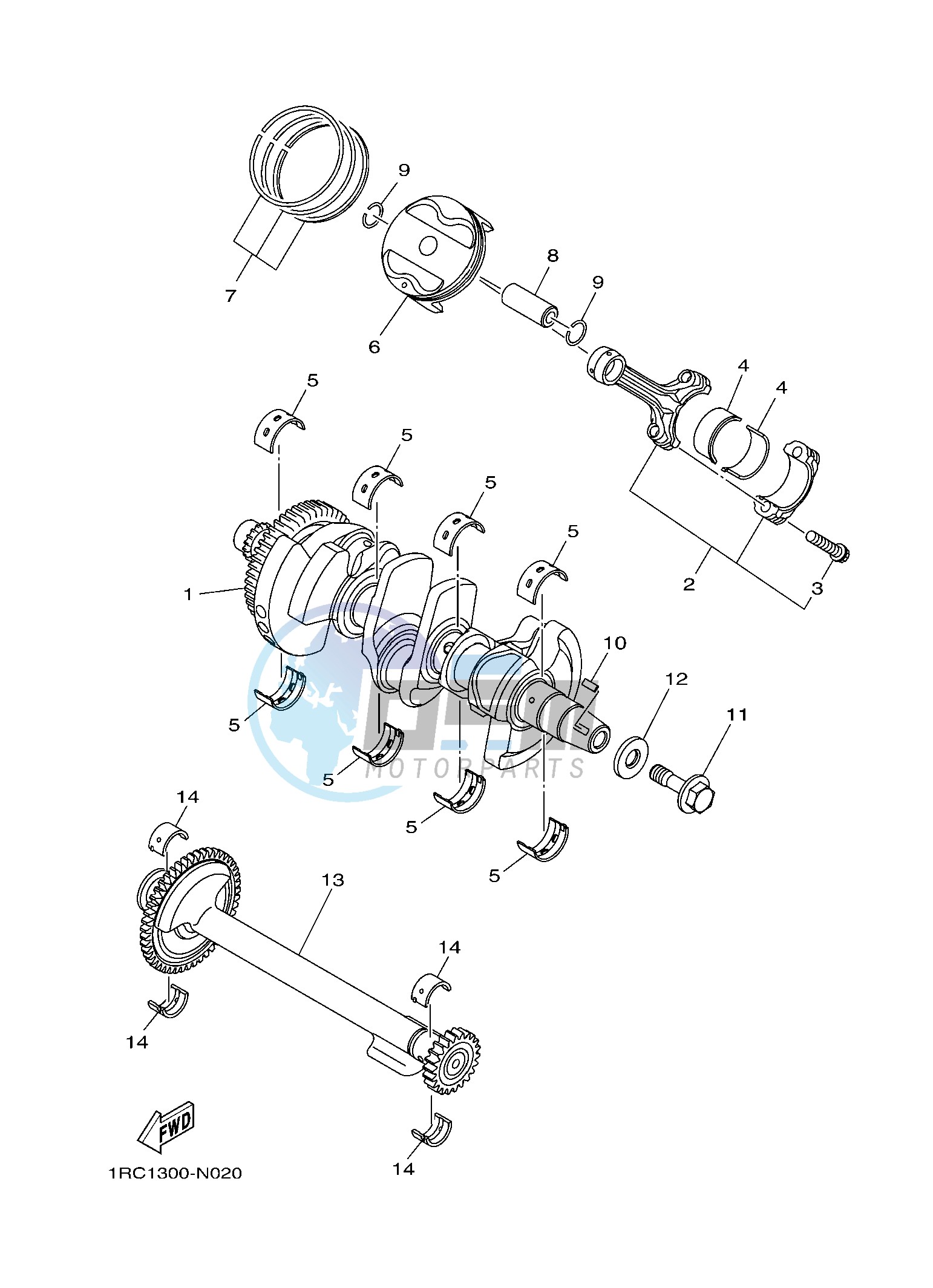 CRANKSHAFT & PISTON